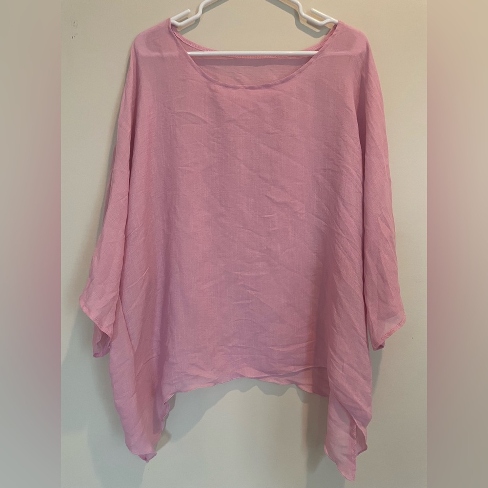 Pink Boxy Tunic with Relaxed Fit